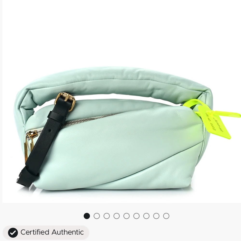 Off-White Calfskin Pump Pouch Crossbody Bag